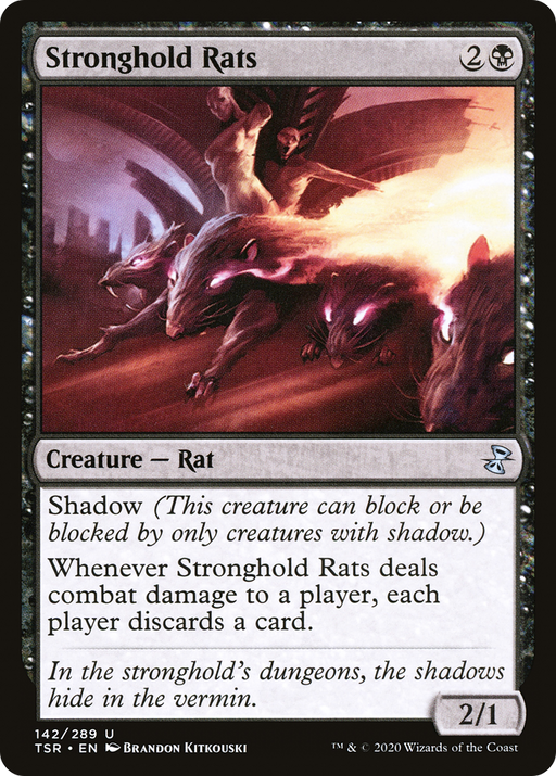 Stronghold Rats (TSR-142) [Time Spiral Remastered] MTG Single Wizards of the Coast