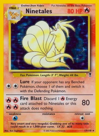 Ninetales (17/110) - [Vintage: Legendary Collection] Reverse Holofoil Pokemon Single Pokémon