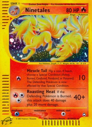 Ninetales (H19) (/147) Holofoil [Vintage: Aquapolis] Pokemon Single Pokémon