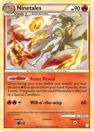 Ninetales (7/123) Holofoil [HGSS: Base Set] Pokemon Single Pokémon