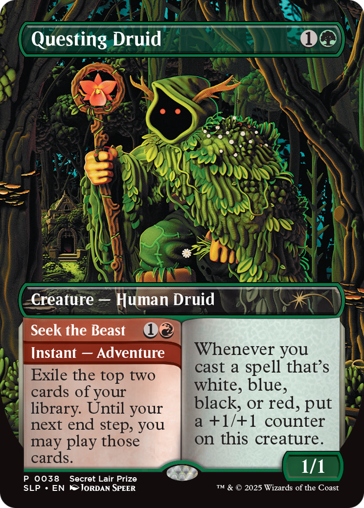 Questing Druid (SLP-038) [Secret Lair] Showdown MTG Single Wizards of the Coast