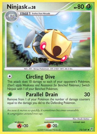 Ninjask (/147) Reverse Holofoil [Platinum: Supreme Victors] Pokemon Single Pokémon
