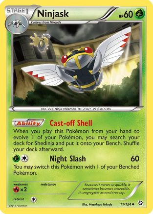 Ninjask (/124) [BW: Dragons Exalted] Pokemon Single Pokémon