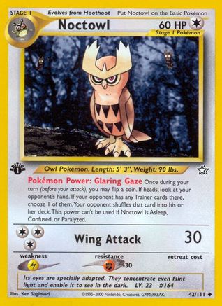 Noctowl (42/111) 1st Edition [Vintage: Neo Genesis] Pokemon Single Pokémon