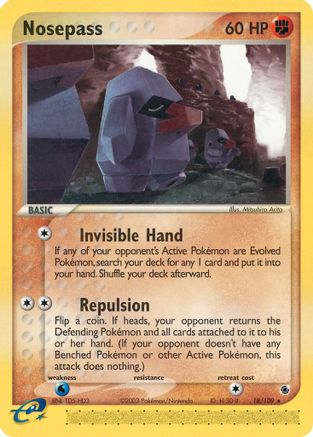 Nosepass (/109) [EX: Ruby & Sapphire] Pokemon Single Pokémon