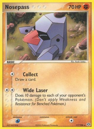 Nosepass (/106) Reverse Holofoil [EX: Emerald] Pokemon Single Pokémon