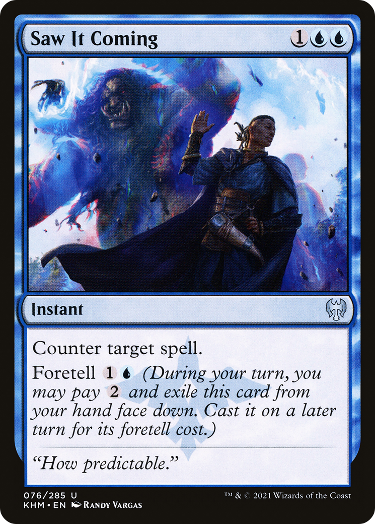 Saw It Coming (KHM-076) [Kaldheim] MTG Single Wizards of the Coast