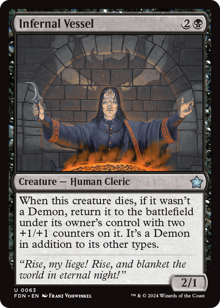 Infernal Vessel (FDN-063) [Foundations] MTG Single Wizards of the Coast