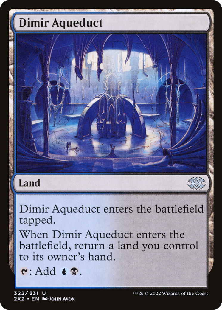 Dimir Aqueduct (2X2-322) [Double Masters 2022] Foil MTG Single Wizards of the Coast