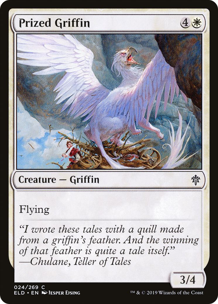 Prized Griffin (ELD-024) [Throne of Eldraine] Foil MTG Single Wizards of the Coast