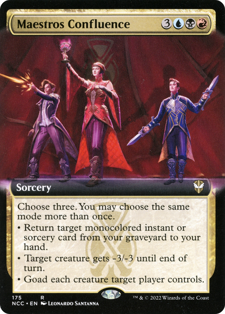 Maestros Confluence (NCC-175) [New Capenna Commander] (Extended Art) MTG Single Wizards of the Coast