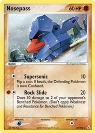 Nosepass (25/110) - [EX: Holon Phantoms] Reverse Holofoil Pokemon Single Pokémon