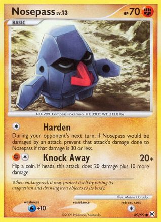 Nosepass (69/99) [Platinum: Arceus] Pokemon Single Pokémon