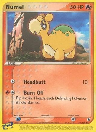 Numel (61/109) [EX: Ruby & Sapphire] Pokemon Single Pokémon