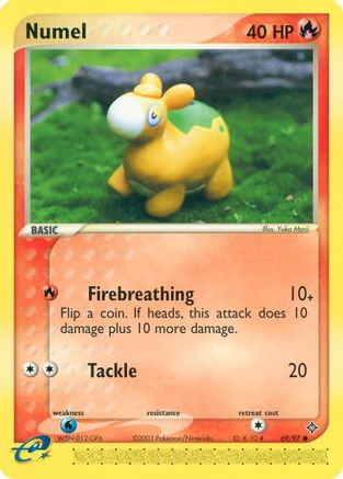 Numel - 69/97 (69/97) Reverse Holofoil [EX: Dragon] Pokemon Single Pokémon