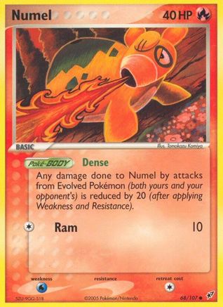 Numel (68/107) Reverse Holofoil [EX: Deoxys] Pokemon Single Pokémon