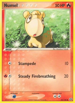 Numel - 058/106 (58/106) Reverse Holofoil [EX: Emerald] Pokemon Single Pokémon