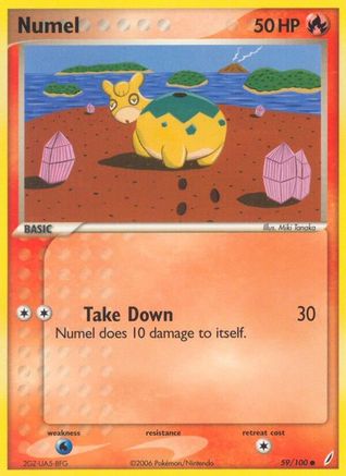 Numel (59/100) [EX: Crystal Guardians] Pokemon Single Pokémon