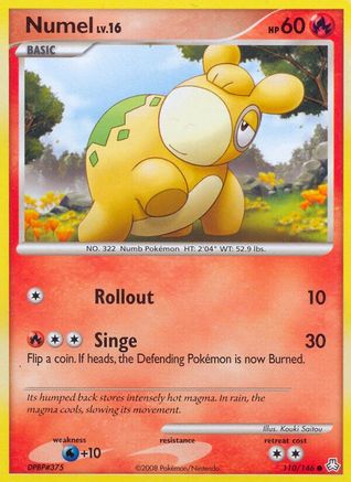Numel (110/146) [DP: Legends Awakened] Pokemon Single Pokémon