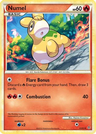 Numel (35/95) Reverse Holofoil [HGSS: Unleashed] Pokemon Single Pokémon