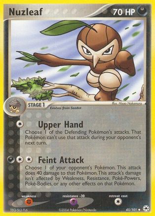 Nuzleaf (/101) [EX: Hidden Legends] Pokemon Single Pokémon