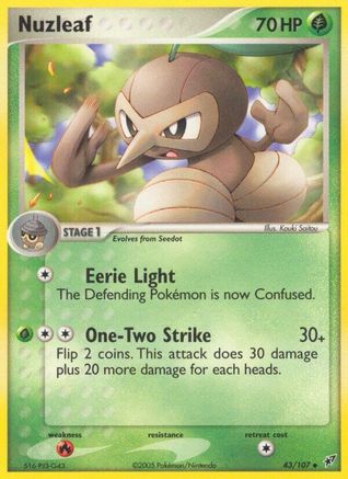 Nuzleaf (/107) [EX: Deoxys] Pokemon Single Pokémon