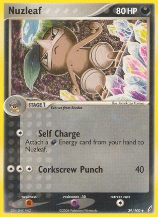 Nuzleaf (39/100) Reverse Holofoil [EX: Crystal Guardians] Pokemon Single Pokémon