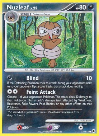 Nuzleaf (/111) Reverse Holofoil [Platinum: Rising Rivals] Pokemon Single Pokémon
