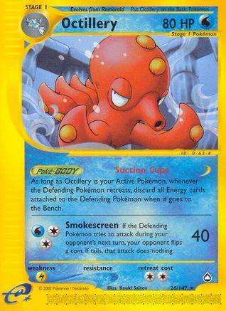 Octillery (/147) Reverse Holofoil [Vintage: Aquapolis] Pokemon Single Pokémon