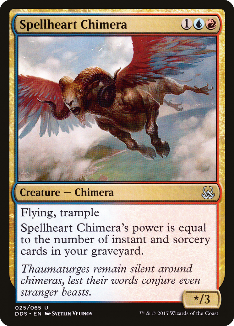 Spellheart Chimera (DDS-025) [Misc] Duel Decks: Mind vs. Might MTG Single Wizards of the Coast