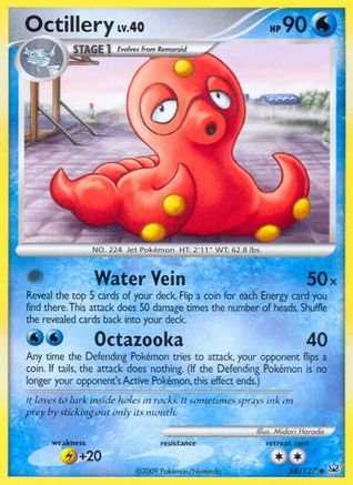 Octillery (/127) [Platinum: Base set] Pokemon Single Pokémon