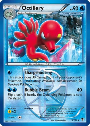 Octillery (Team Plasma) (19/101) Reverse Holofoil [BW: Plasma Blast] Pokemon Single Pokémon