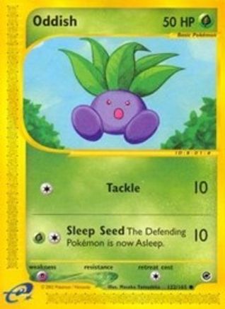 Oddish (122/165) Reverse Holofoil [Vintage: Expedition] Pokemon Single Pokémon