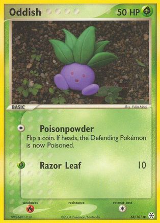 Oddish (68/101) Reverse Holofoil [EX: Hidden Legends] Pokemon Single Pokémon