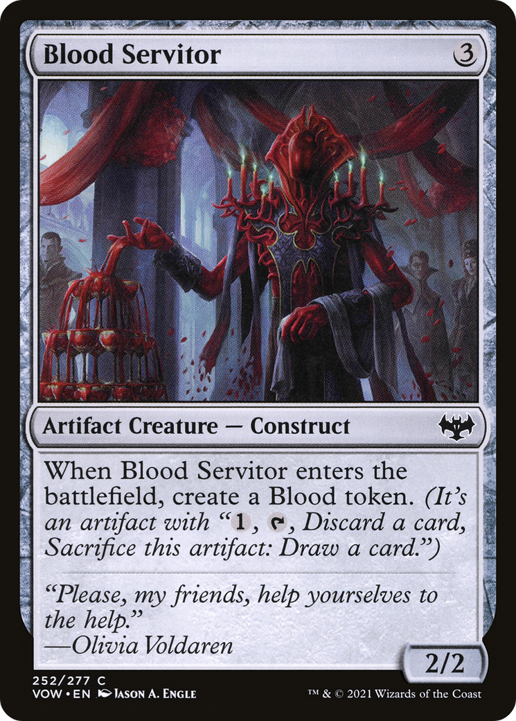 Blood Servitor (VOW-252) [Innistrad: Crimson Vow] MTG Single Wizards of the Coast