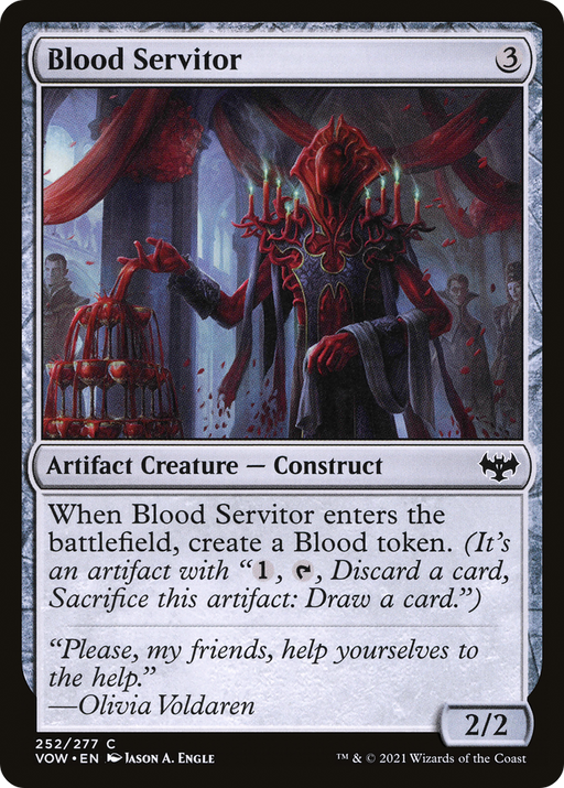 Blood Servitor (VOW-252) [Innistrad: Crimson Vow] MTG Single Wizards of the Coast