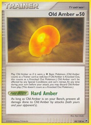 Old Amber (/100) Reverse Holofoil [DP: Majestic Dawn] Pokemon Single Pokémon