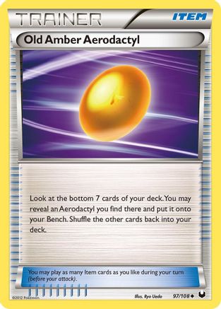 Old Amber Aerodactyl (97/108) [BW: Dark Explorers] Pokemon Single Pokémon