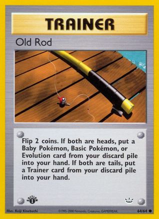 Old Rod (64/64) 1st Edition [Vintage: Neo Revelation] Pokemon Single Pokémon