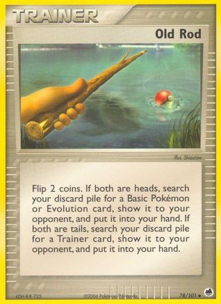 Old Rod (/101) Reverse Holofoil [EX: Dragon Frontiers] Pokemon Single Pokémon