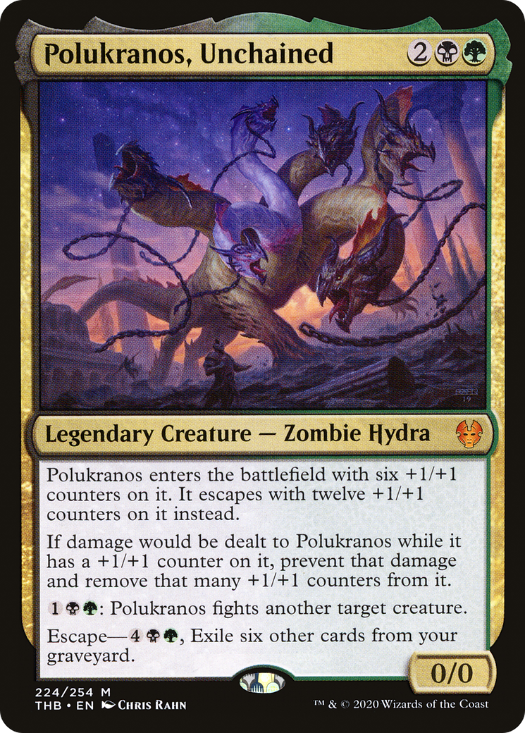 Polukranos, Unchained (THB-224) [Theros Beyond Death] Foil MTG Single Wizards of the Coast