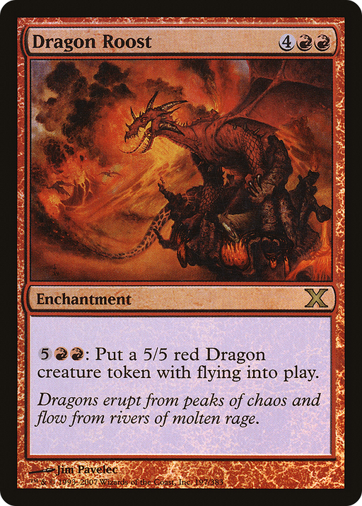 Dragon Roost (10E-197★) [Tenth Edition] Foil MTG Single Wizards of the Coast