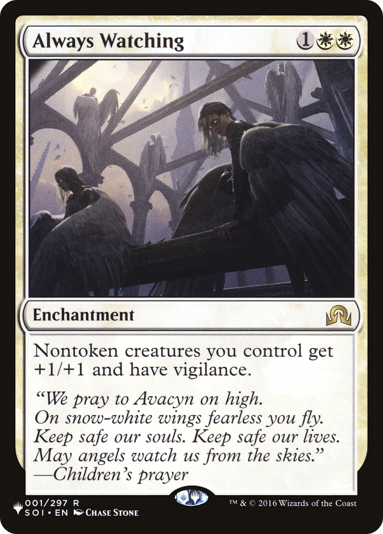 Always Watching (LIST-001/297) [Mystery Booster] The List MTG Single Wizards of the Coast