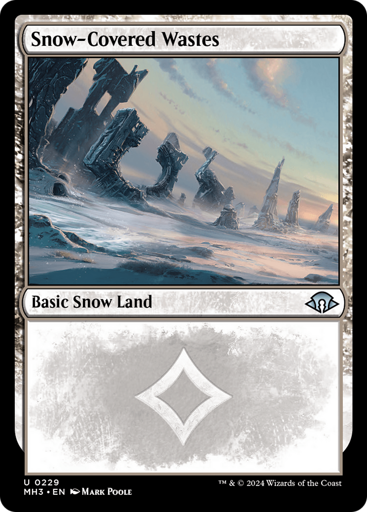 Snow-Covered Wastes (0229) (MH3-229) [Modern Horizons 3] MTG Single Modern Horizons 3