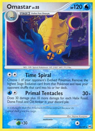 Omastar (23/99) Reverse Holofoil [Platinum: Arceus] Pokemon Single Pokémon
