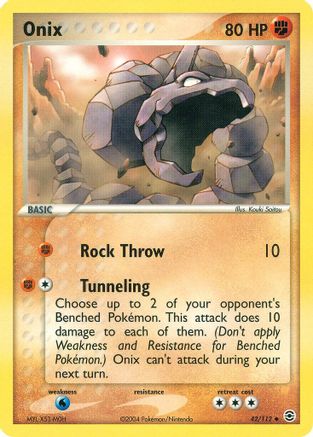 Onix (/112) Reverse Holofoil [EX: FireRed & LeafGreen] Pokemon Single Pokémon