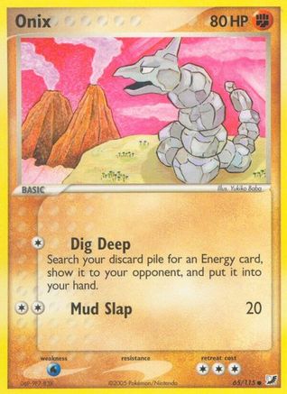 Onix (/115) [EX: Unseen Forces] Pokemon Single Pokémon