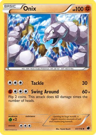 Onix (61/116) [BW: Plasma Freeze] Pokemon Single Pokémon