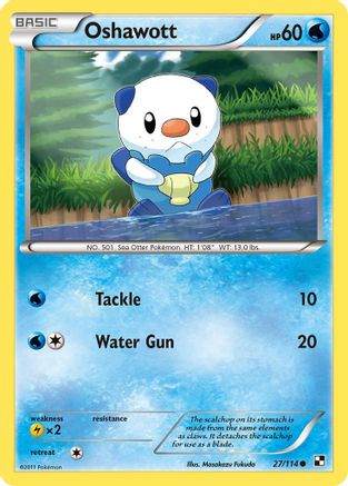 Oshawott (27) (27/114) - [BW: Base Set] Pokemon Single Pokémon