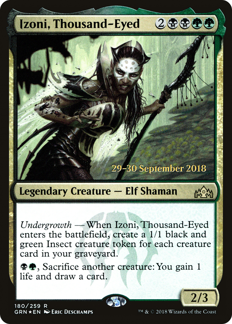 Izoni, Thousand-Eyed (PRE-180) [Guilds of Ravnica Promos] Foil MTG Single Wizards of the Coast